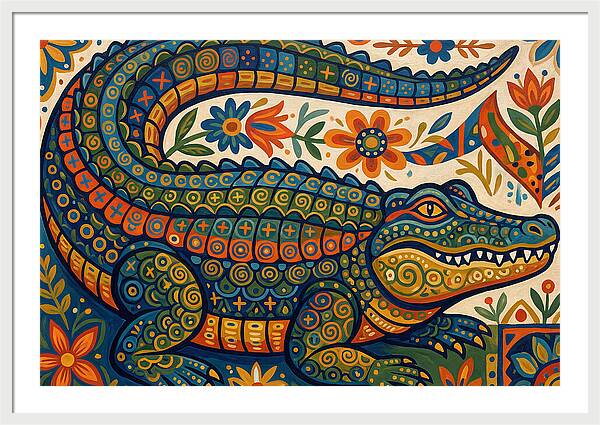 Folk Art Alligator
