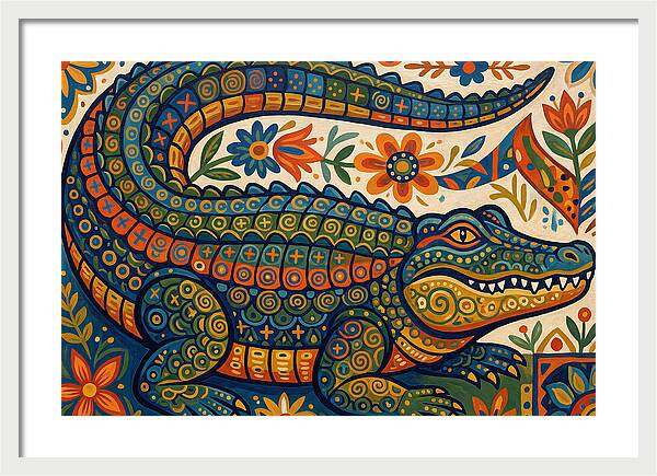 Folk Art Alligator