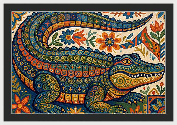 Folk Art Alligator