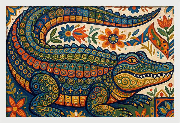 Folk Art Alligator