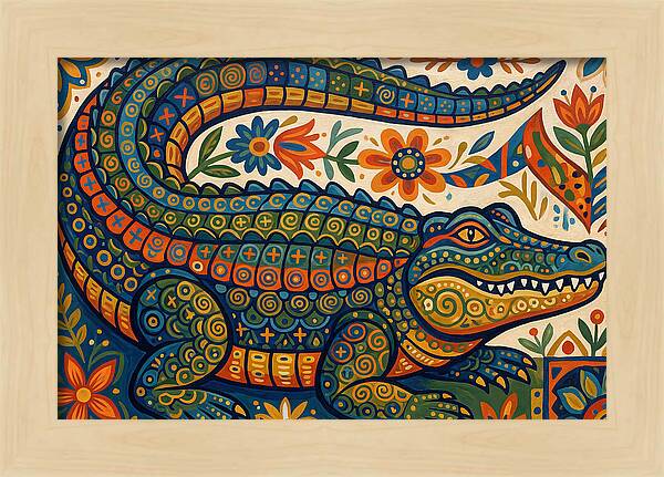Folk Art Alligator