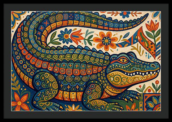 Folk Art Alligator