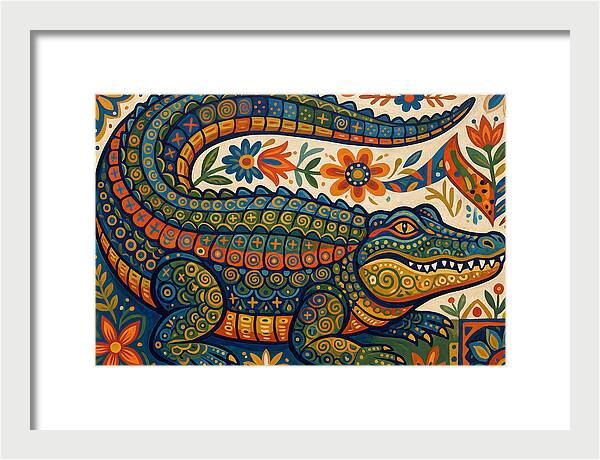 Folk Art Alligator