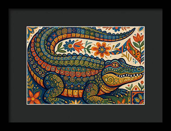 Folk Art Alligator