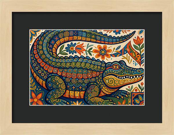 Folk Art Alligator
