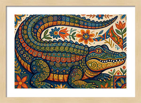 Folk Art Alligator