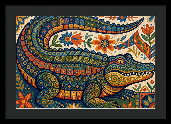 Folk Art Alligator