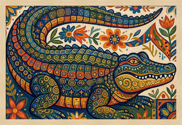 Folk Art Alligator