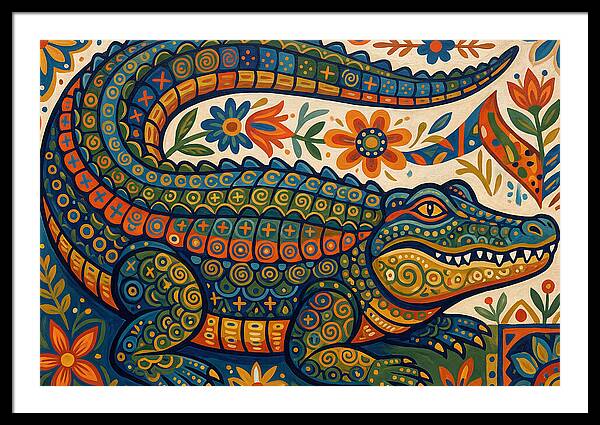Folk Art Alligator