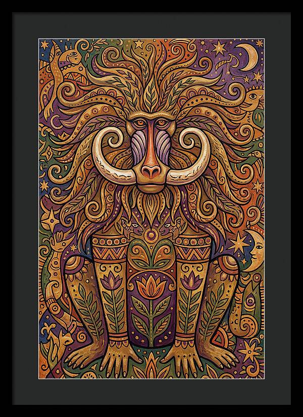 Folk Art Baboon
