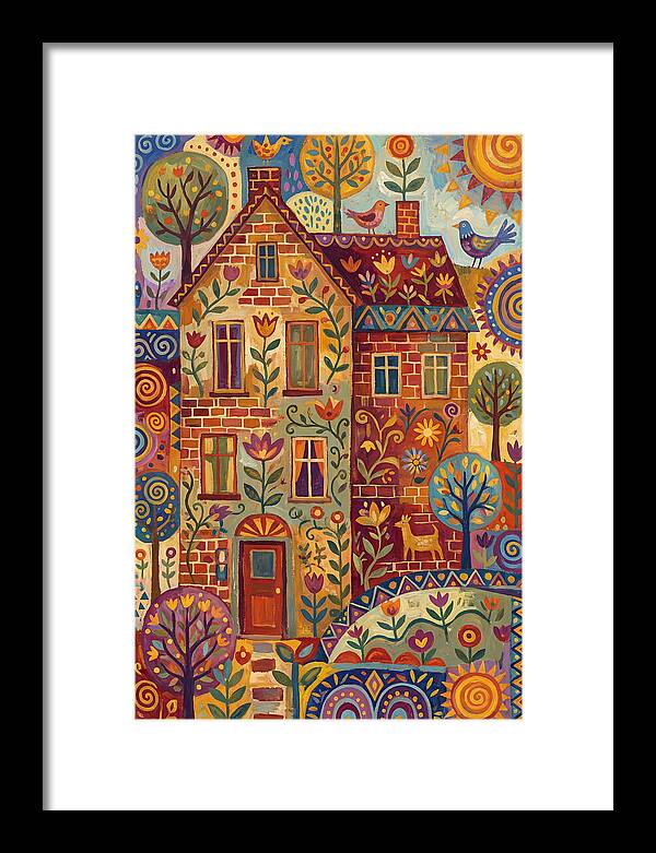 Folk Art Brick Building