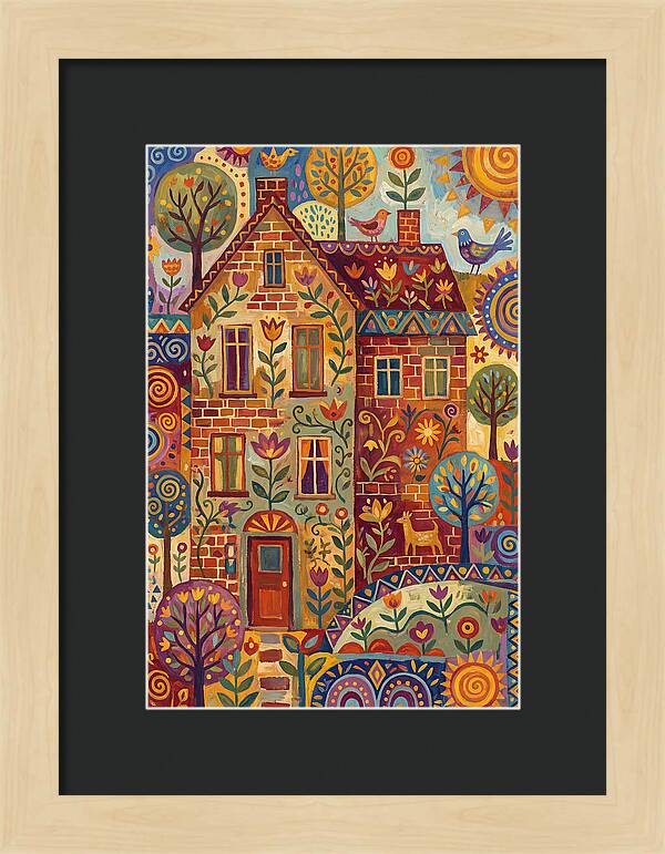 Folk Art Brick Building