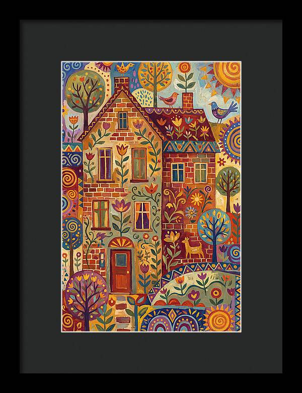 Folk Art Brick Building