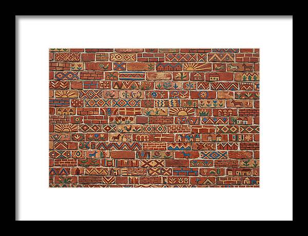 Folk Art Brick Wall