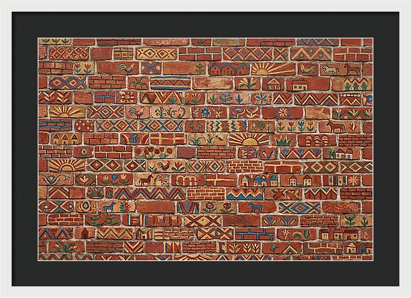 Folk Art Brick Wall