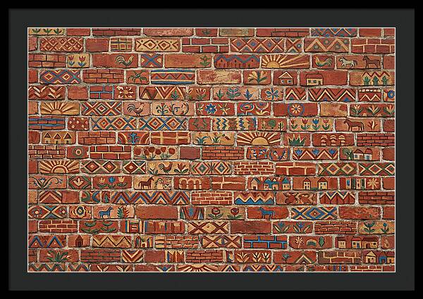 Folk Art Brick Wall