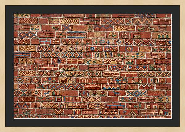 Folk Art Brick Wall
