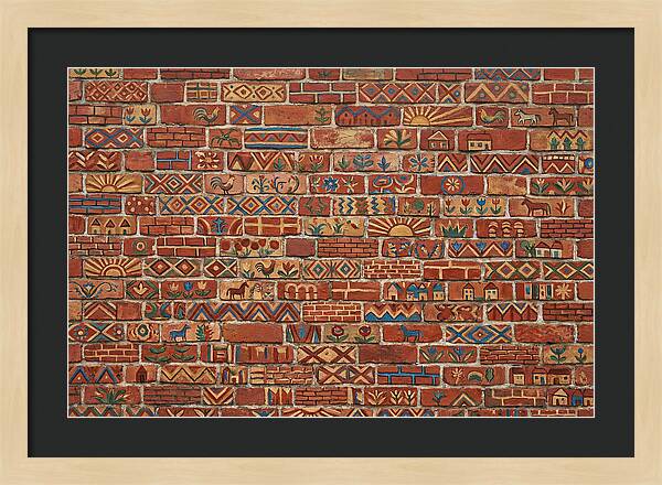 Folk Art Brick Wall