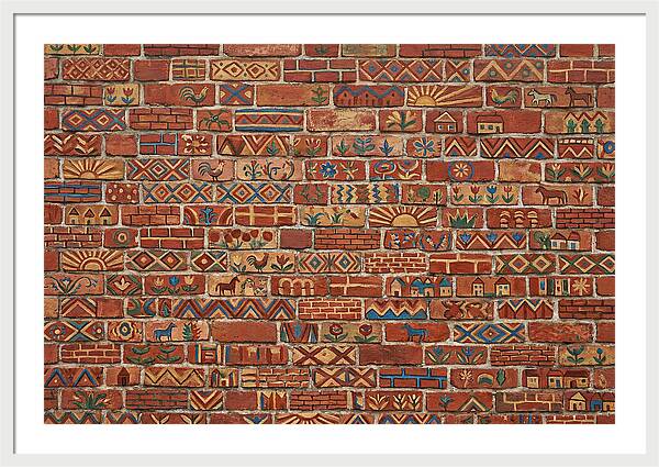 Folk Art Brick Wall