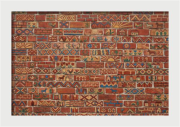 Folk Art Brick Wall