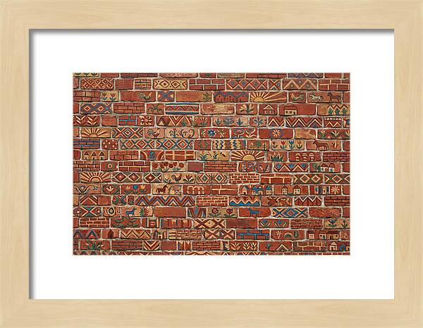Folk Art Brick Wall