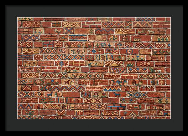 Folk Art Brick Wall
