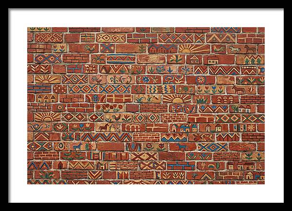 Folk Art Brick Wall