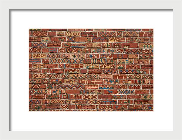 Folk Art Brick Wall