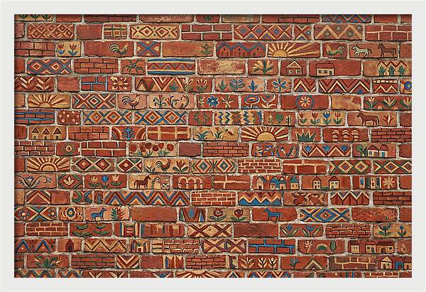 Folk Art Brick Wall