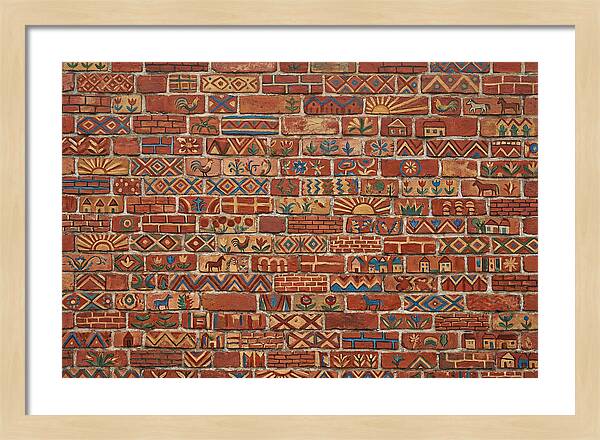 Folk Art Brick Wall