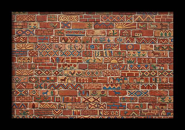 Folk Art Brick Wall