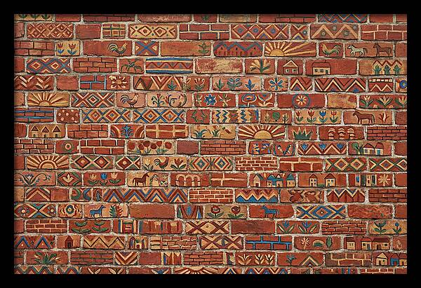 Folk Art Brick Wall