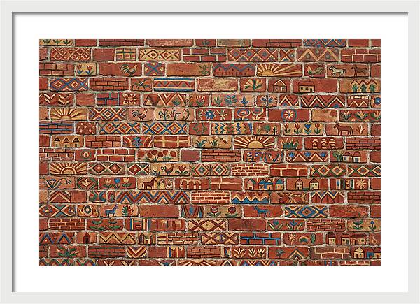 Folk Art Brick Wall