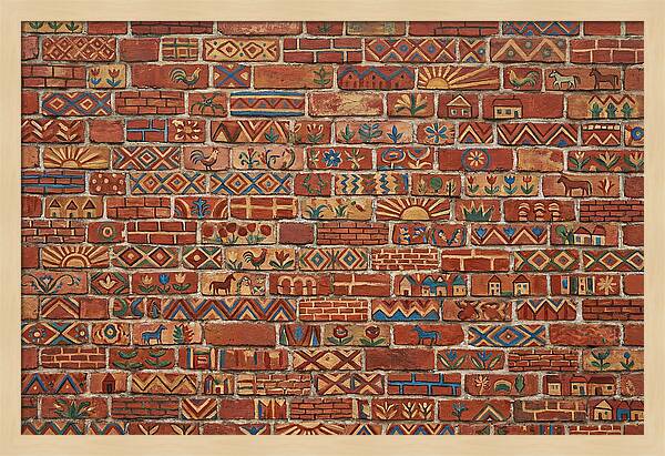 Folk Art Brick Wall