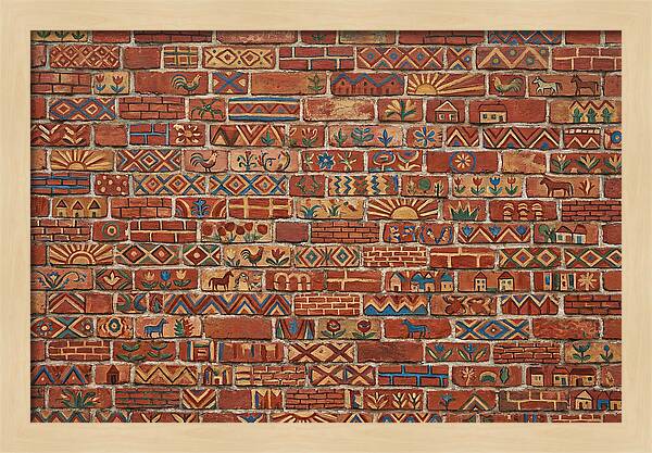 Folk Art Brick Wall