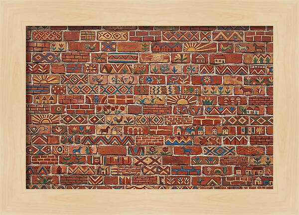 Folk Art Brick Wall