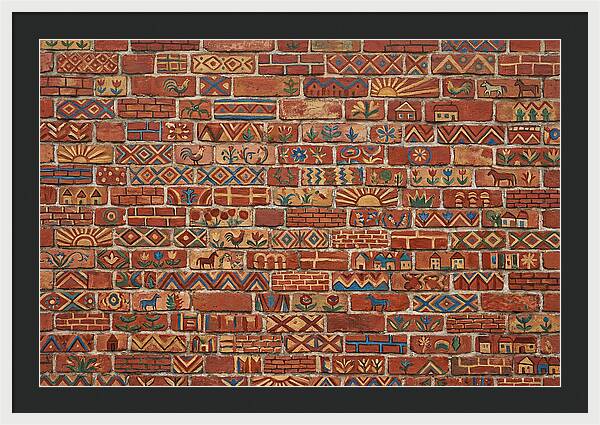 Folk Art Brick Wall