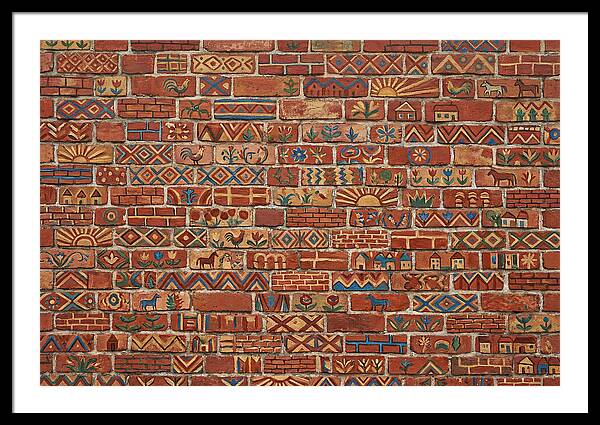 Folk Art Brick Wall