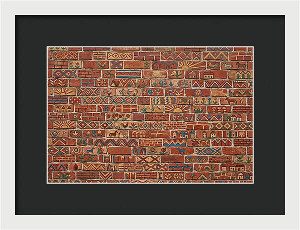 Folk Art Brick Wall