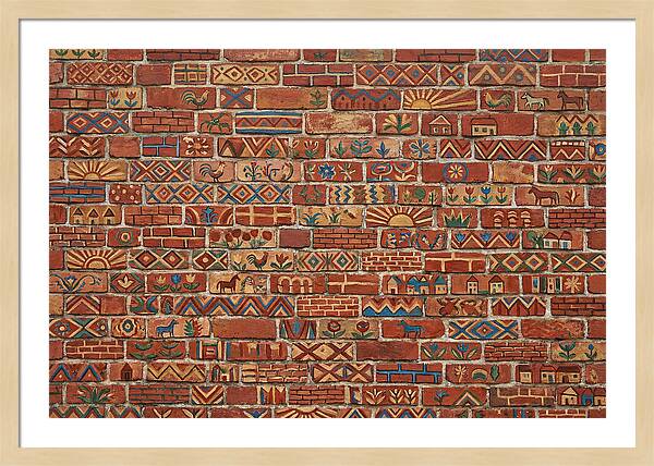 Folk Art Brick Wall
