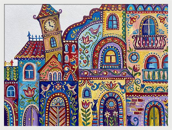 Folk Art Building Facade