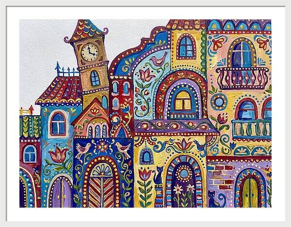 Folk Art Building Facade