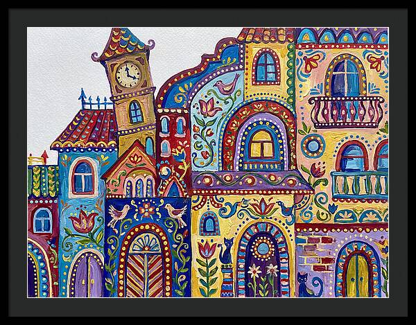 Folk Art Building Facade