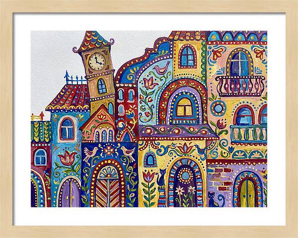 Folk Art Building Facade