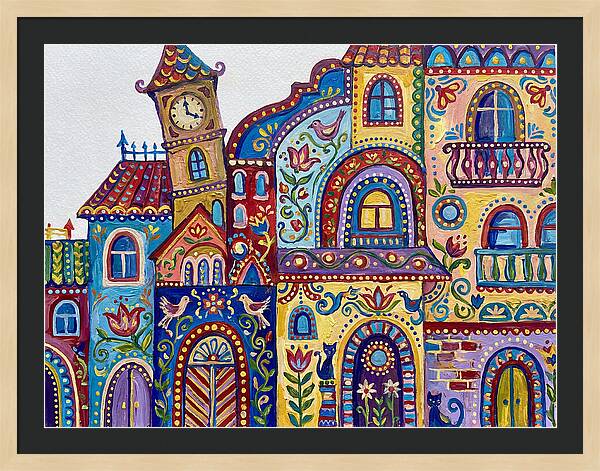 Folk Art Building Facade
