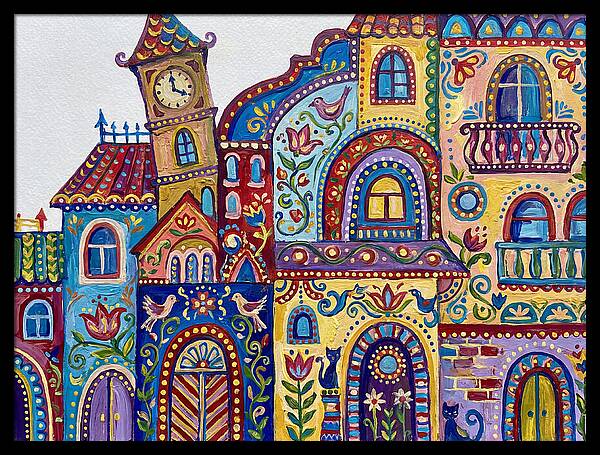Folk Art Building Facade