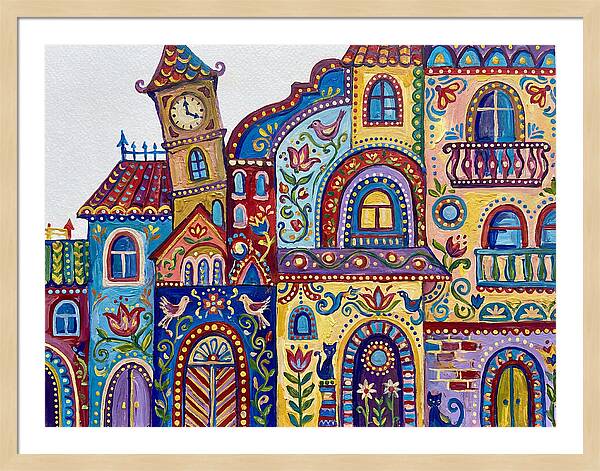 Folk Art Building Facade