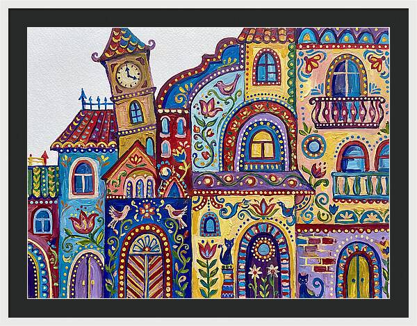 Folk Art Building Facade