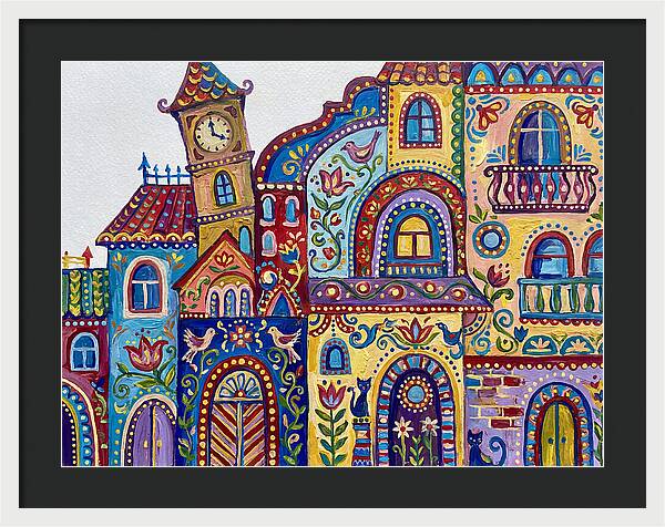 Folk Art Building Facade