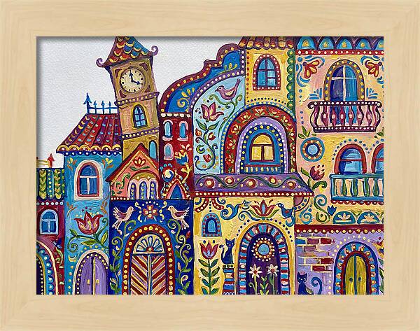 Folk Art Building Facade